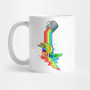 Rainbow (Paint) Lorikeet - [White] Mug